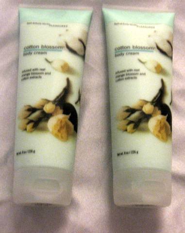 Bath & Body Works COTTON BLOSSOM BODY CREAM X 2 NEW!