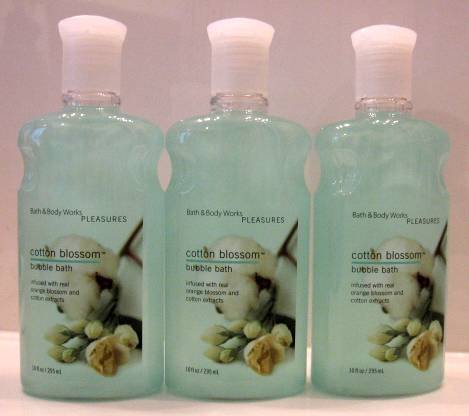 Bath & Body Works COTTON BLOSSOM BUBBLE BATH X 3