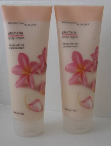 Bath & Body Works PLUMERIA BODY CREAM X 2 NEW!