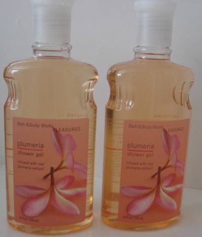 Bath & Body Works PLUMERIA SHOWER GEL WASH X 2 NEW!