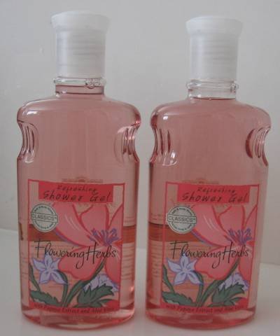 Bath & Body Works FLOWERING HERB SHOWER GEL WASH X 2 !!