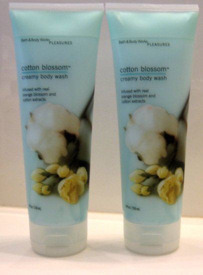 Bath & Body Works COTTON BLOSSOM CREAMY BODY WASH X2