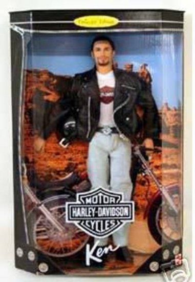 HARLEY BARBIE KEN #1 MINT IN BOX HTF IN TRU SHIPPER!