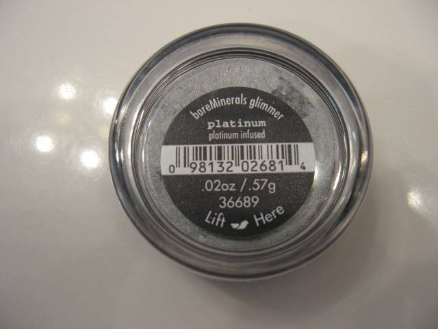 Bare Escentuals Minerals EYE SHADOW Platinum GLIMMER
