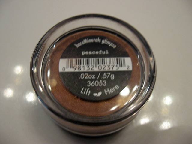 Bare Escentuals Minerals EYE SHADOW Peaceful GLIMPSE