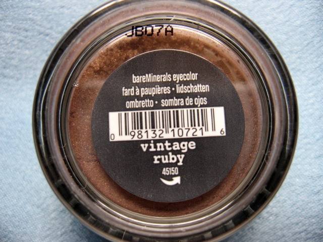 Bare Escentuals Minerals EYE SHADOW VINTAGE RUBY NEW!