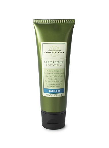 Bath & Body Works Aromatherapy Stress Relief Foot Cream ~ Tranquil Mint ~ 4 oz. (113 g)