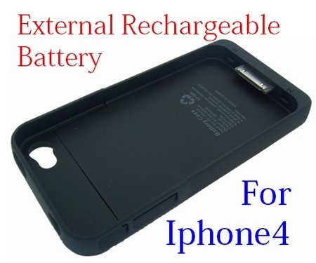 Rechargeable External Backup Battery Case for iPhone 4 4G