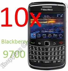10pcsCLEAR SCREEN PROTECTORS FOR BLACKBERRY BOLD 9700