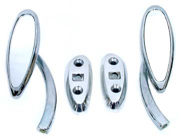 BILLET MIRRORS SMALL TEAR DROP