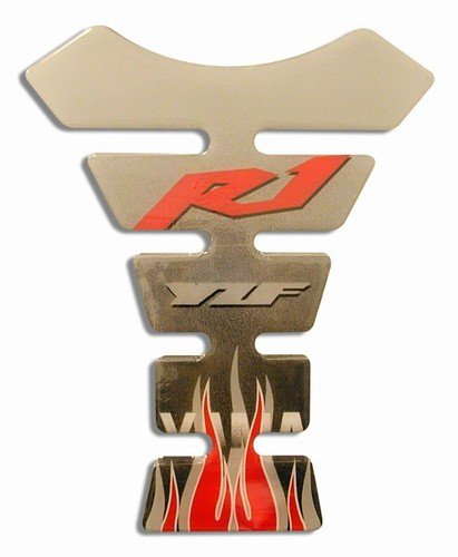 R1 SILVER & RED TANK PAD