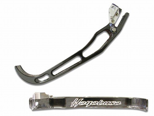 SUZUKI GSXR 1300 HAYABUSA (99-07) ANODIZED BLACK KICKSTAND "ENGRAVED"