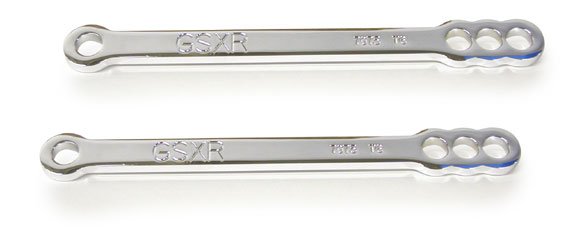 SUZUKI GSXR600 01-05 750 00-04, 1000 01-04 - CHROME LOWERING LINKS (PART # CA2798LRC)