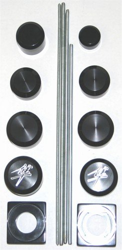 SUZUKI HAYABUSA GSXR 1300 (99-07) ANODIZED BLACK DRESS UP KIT