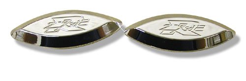 KAWASAKI ZX 12R CHROME PLATED MIRROR PLATES PART # CA2985)