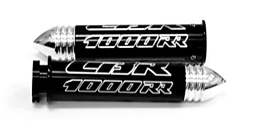 HONDA CBR1000RR (04-07) ANODIZED BLACK STRAIGHT BILLET GRIPS