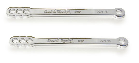 KAWASAKI ZX10R (04-10) CHROME LOWERING LINKS PART # CA2941)