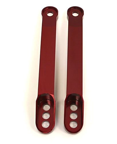 KAWASAKI ZX14 (06) ANODIZED RED BILLET ALUMINUM LOWERING LINKSPART # A3056AR)