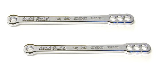 KAWASAKI ZX6 (98-12), ZX9 (98-03),), ZX12R (00-05) CHROME LOWERING LINKSPART # CA2912LRC)