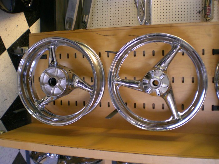 99-06 CBR 600 F4I CHROME RIMS