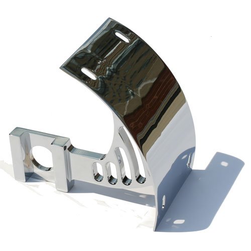 YAMAHA R1/R6 (99-03) R6 (05) CHROME LICENSE PLATE BRACKET FOR SWINGARM