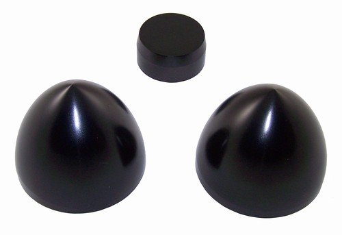 SUZUKI M109 (06-07) FORK AND YOKE CAPS BLACK BILLET ALUMINUM (PART # A3204AB