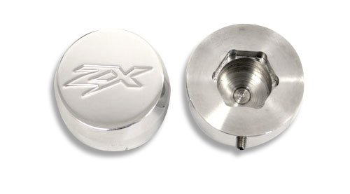 KAWASAKI ZX14 (06) POLISHED FORK CAPS PART # A3058)