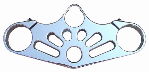SUZUKI GSXR 1000 (05-06) TRIPLE CHROME TOP TREE CLAMP (PART # CA3276)