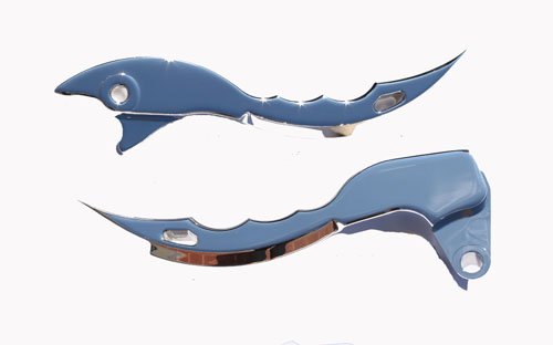 SUZUKI GSXR 1300 HAYABUSA (99-07) TRIPLE CHROME BLADE LEVERS SET PART # CA3116/CA3117)