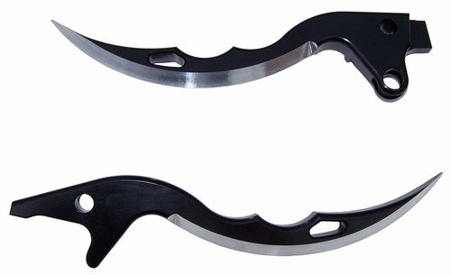 SUZUKI GSXR 1300 HAYABUSA (99-12) ANODIZED BLACK BLADE LEVERS SET PART # A3116AB/A3117AB)