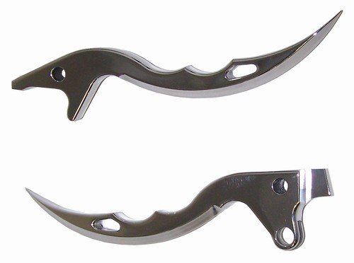 SUZUKI GSXR 1300 HAYABUSA (99-12) POLISHED BLADE LEVERS SET BILLET ALUMINUM (PART # A3116/A3117)