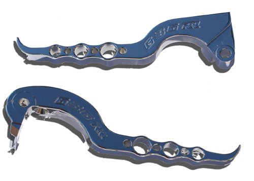 KAWASAKI ZX-636RR (04-06) CHROME BRAKE & CLUTCH LEVER SET (PART # CA3124/CA3125)