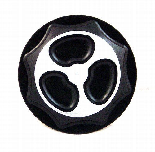 SUZUKI GAS CAP (4 BOLT BRACKET) ANODIZED BLACK FITS 99-07 HAYABUSAPART # A3665BL)