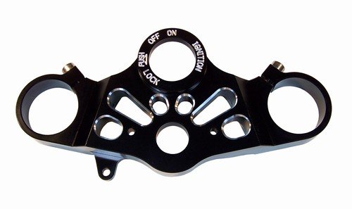 HONDA CBR600RR (07-11) ANODIZED BLACK TOP TREE CLAMP (PART # A3287AB