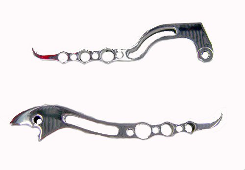 HONDA CBR600RR (03-06)CBR954 (02-03) POLISHED LEVERS SET BILLET ALUMINUM (PART # A3216/A3219)