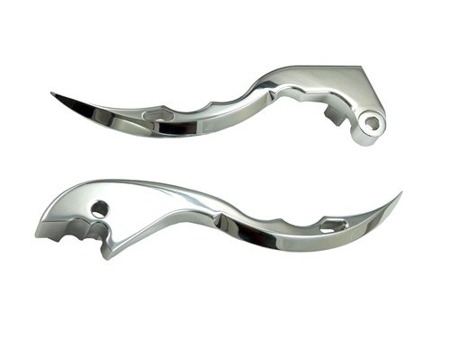HONDA CLUTCH AND BRAKE LEVER, POLISHED BLADE STYLE CBR600RR(03-06) (PART # A4040A4041)