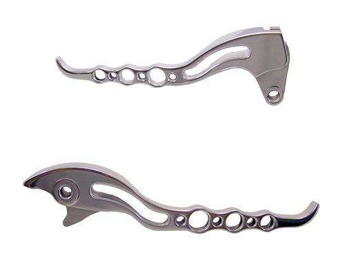 SUZUKI M109 CHROME CLUTCH & BRAKE LEVER SET (PART # CA3209/CA3210)