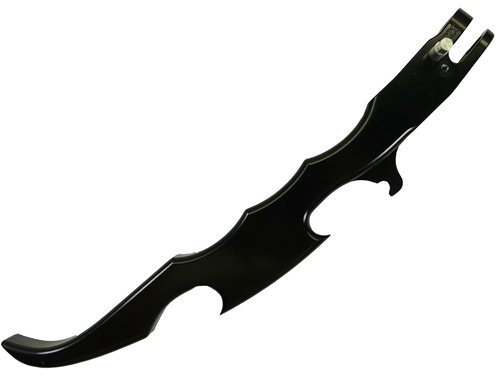 SUZUKI M109 2006-2007 SHORT KICKSTAND ANODIZED BLACK, MEDIEVAL STYLE (PART # A3229AB)