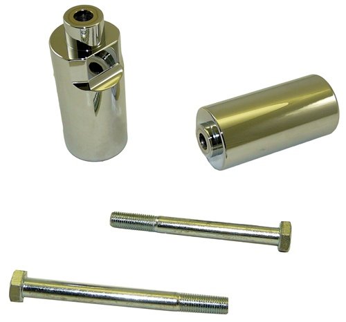 SUZUKI GSXR 1000 (2005) TRIPLE CHROME FRAME SLIDERS (PART # CA3023)