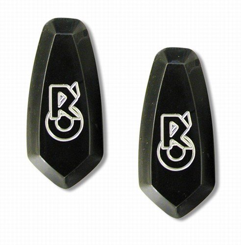 YAMAHA , R6 (98-04) ANODIZED BLACK MIRROR PLATES ENGRAVED(PART # A2840B)