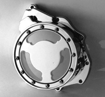 Suzuki Hayabusa Chrome See-Thru Billet Stator Cover