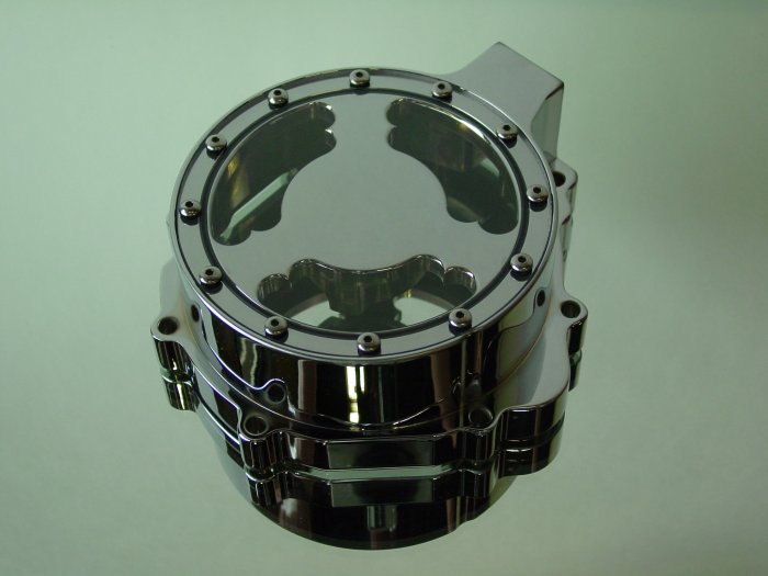 Suzuki GSXR Chrome See-Thru Billet Stator Cover