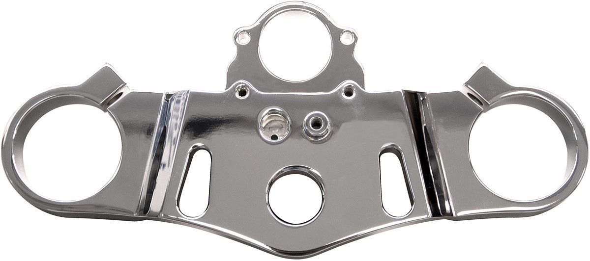 HONDA CBR 1000RR (04-07) TRIPLE CHROMED TOP TREE CLAMP WITH "LRC" ENGRAVED (PART # CA3296