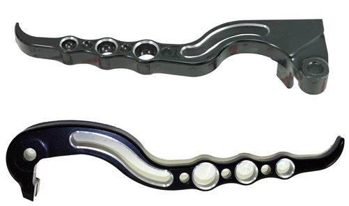 KAWASAKI ZX-636RR (05-06) ANODIZED BLACK BRAKE & CLUTCH LEVER SET (PART # A3121AB/A3124AB)