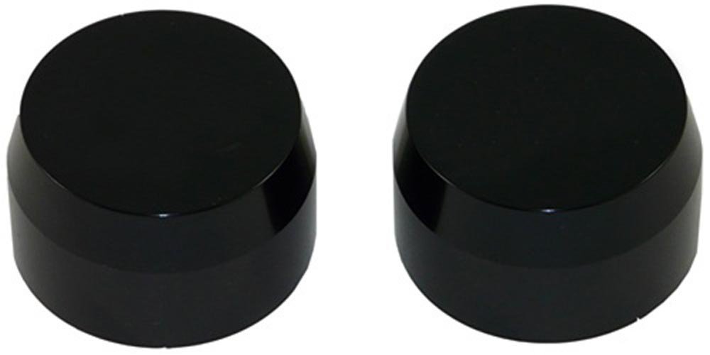 KAWASAKI ZX14 (06) ANODIZED BLACK FORK CAPS PART # A3058AB)