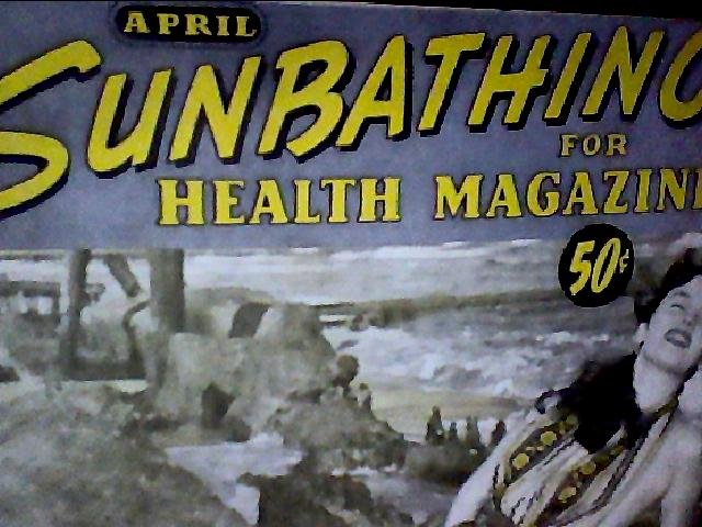Sunbathing for health magazine. April, 1958