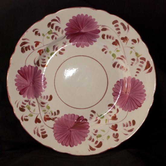 Allertons china pink floral plate