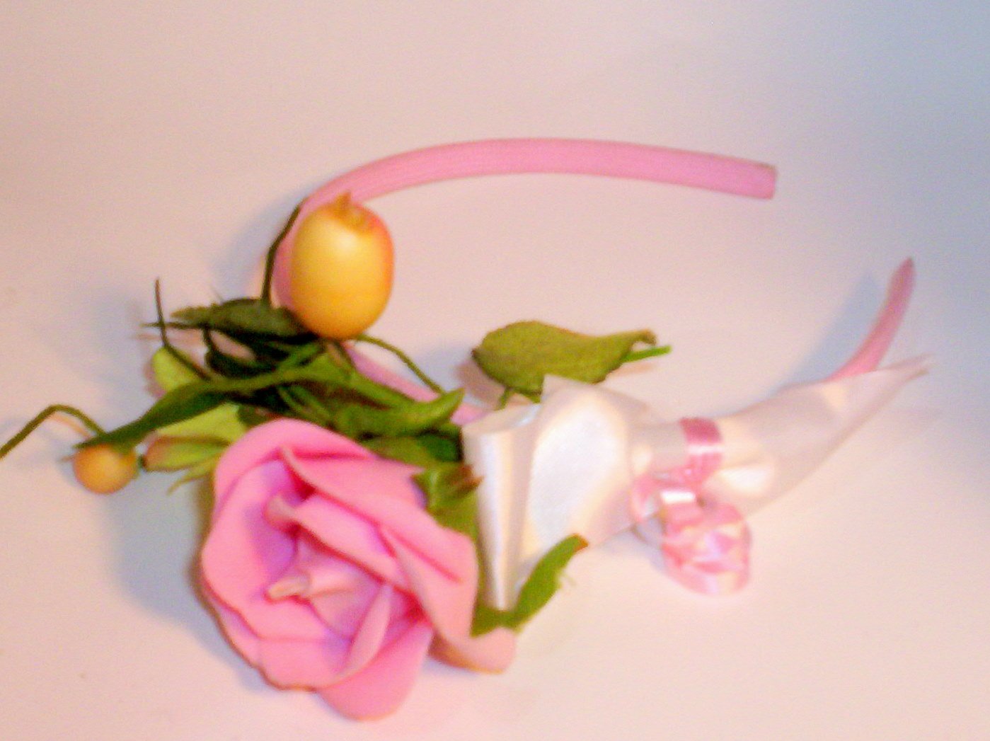 Spring Rose Bow Headband
