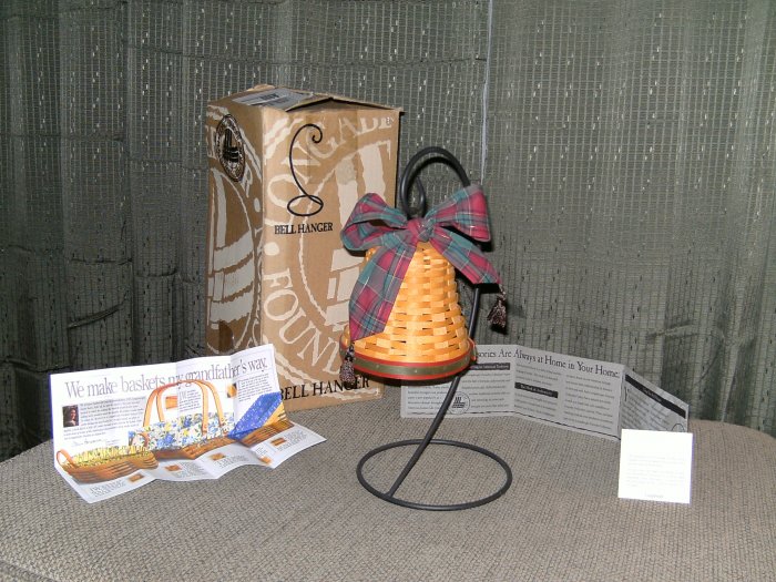 Longaberger Noel Bell and Wrought Iron Hanger!