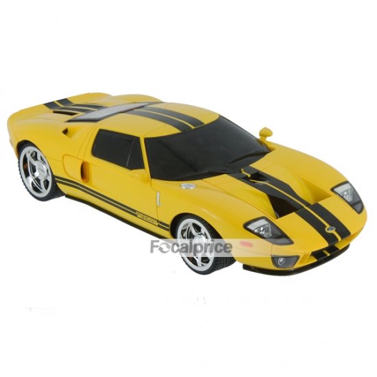 XQRC18-3AA 1/18 Mini R/C Radio Control Model Ford GT Car (Yellow)